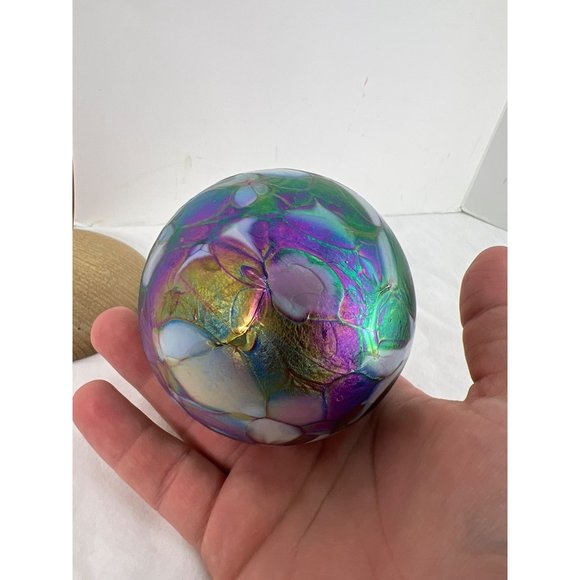 VTG Hand Spun Blown Glass Art Ornament w/ Stand Stateline Myrtlewood - Picture 6 of 8